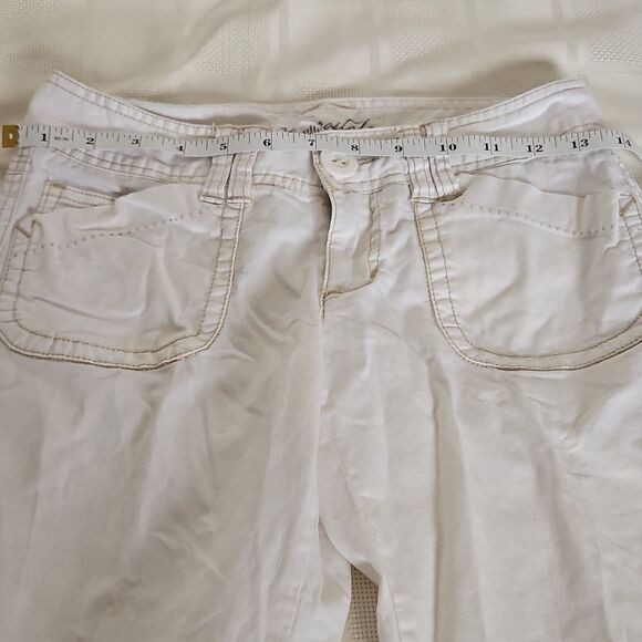 Aeropostale Cotton Capri Pants White 00 - Picture 9 of 16